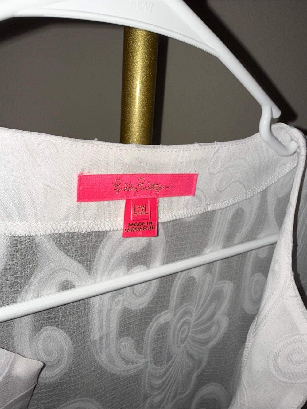Lily Pulitzer Women’s White Sheer Swimsuit Cover-Up Tunic - Picture 2 of 4